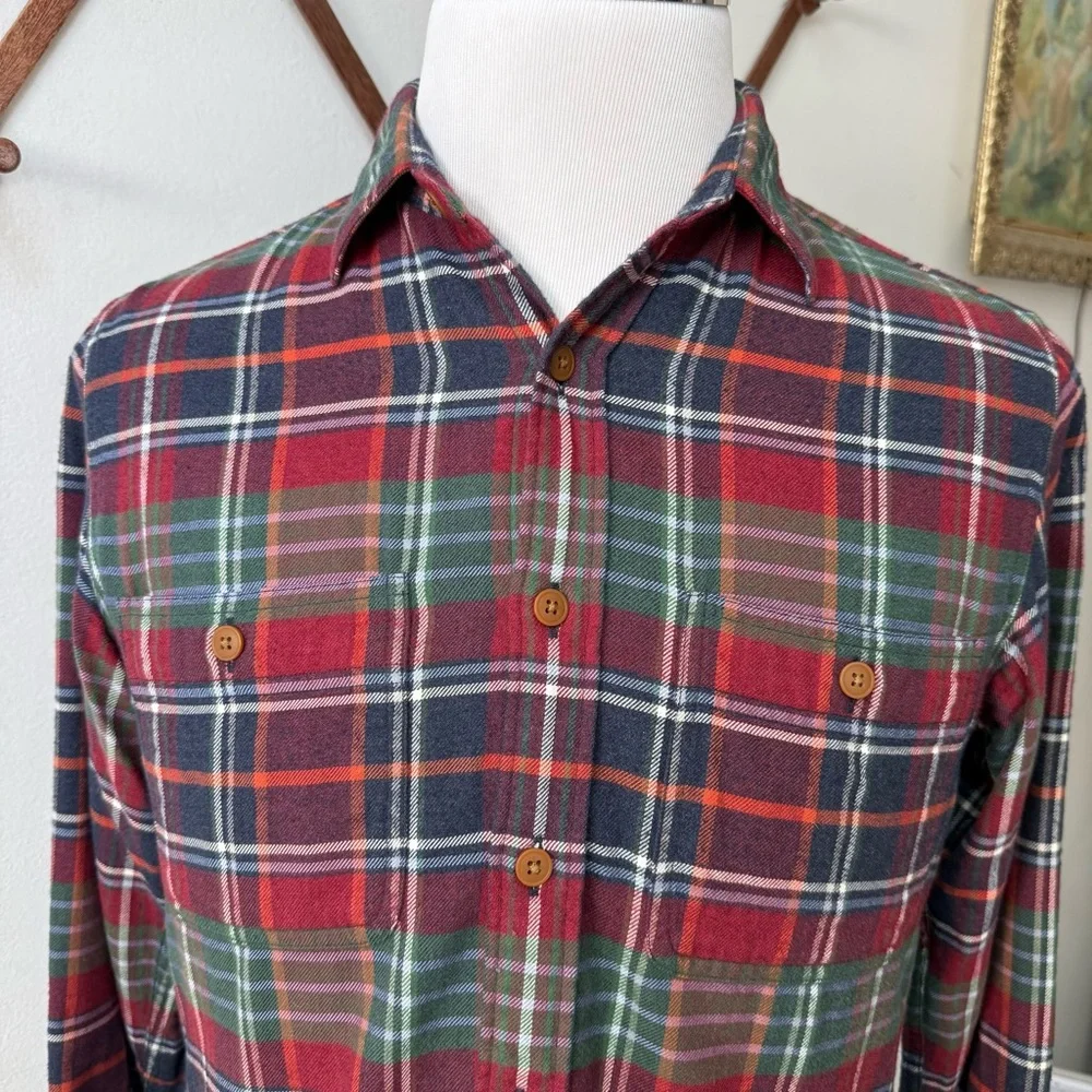 J. Crew Flannel Plaid Cotton Button Up Shirt